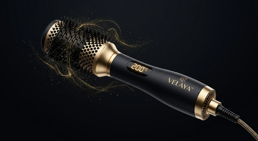 Brosse Coiffante 5-en-1 VELAYA — 200°C, séchage et styling
