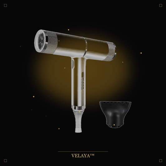 Sèche-Cheveux Ionique VELAYA — fond sombre premium